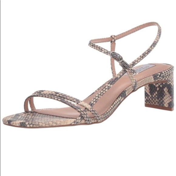 Steven By Steve Madden Shoes - Steven New York Snake Print Oceana Sling Back Sandals Size 8.5